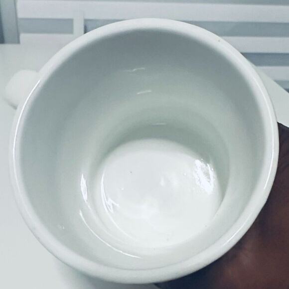 Krispy Kreme Doughnuts Logo Mug Retro Diner Style Hourglass Embossed 2010 Coffee - Picture 3 of 5